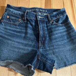 American Eagle Outfitters Dark Blue Jean Shorts
